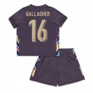 Fotbalové Dres Anglie Conor Gallagher #16 Dětské Venkovní Oblečení ME 2024 Krátký Rukáv (+ trenýrky)